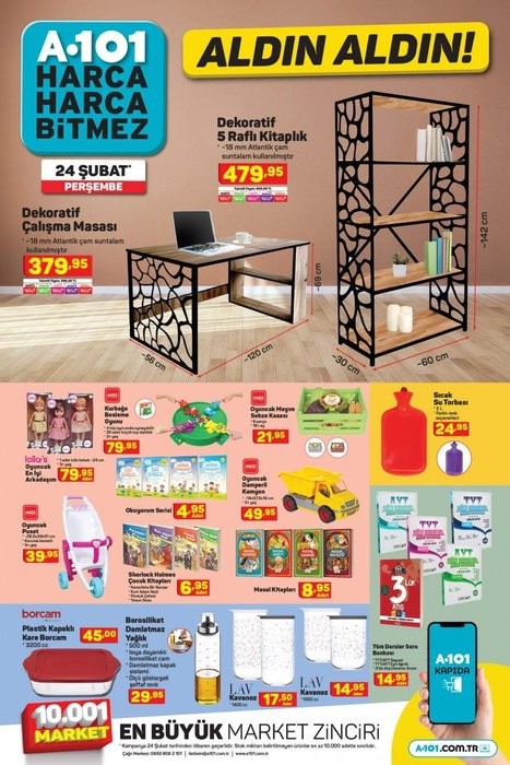 24 Şubat A101 Kataloğunda Neler Var? Bu Hafta A101’de Neler Var?